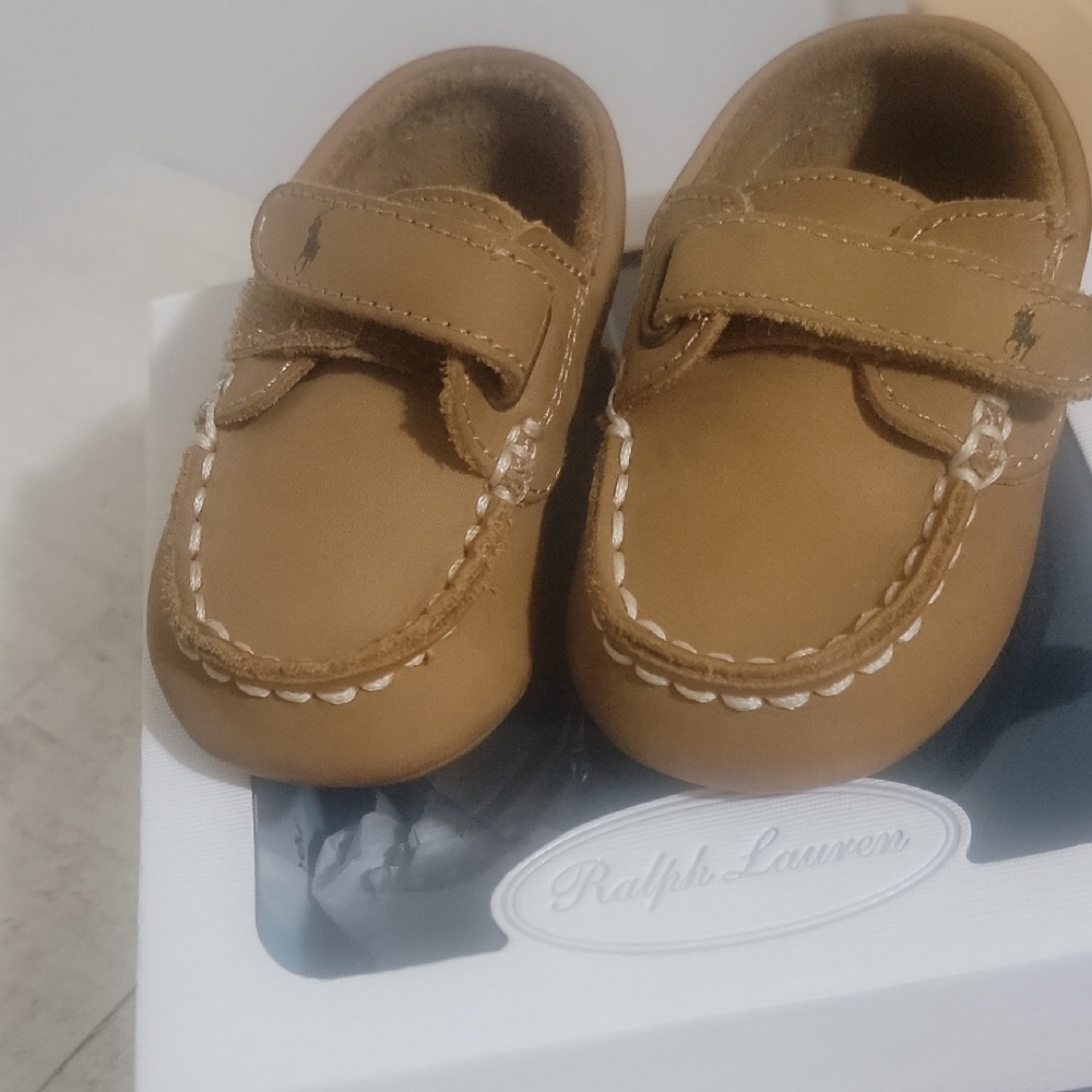 Ralph Lauren Brown Kids Moccasins